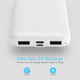 2-Pack Dual USB Portable Charger, Fast Charging Power Bank