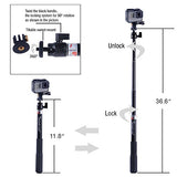 Extendable Aluminum Selfie Stick/Monopod Compatible for GoPro