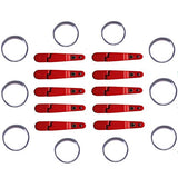 Heavy Tension Snap Release Clip with Rings - 10 Pack