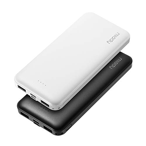 2-Pack Dual USB Portable Charger, Fast Charging Power Bank