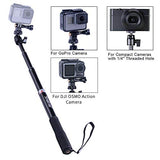 Extendable Aluminum Selfie Stick/Monopod Compatible for GoPro