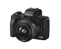 Canon EOS M50 Mark II (Black) + EF-M 15-45mm & EF-M 55-200mm is STM Bundle