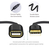 Nylon Braided USB 2.0 Extension cable Extender Cord 6 FT