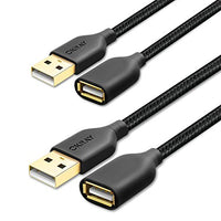 Nylon Braided USB 2.0 Extension cable Extender Cord 6 FT