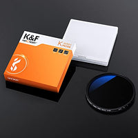 K&F Concept 49mm Variable ND Lens Filter ND2-ND400 (1-9 Stops) 18 Multi-Layer Coatings Adjustable Neutral Density Ultra Slim Lens Filter for Camera Lens (K-Series)
